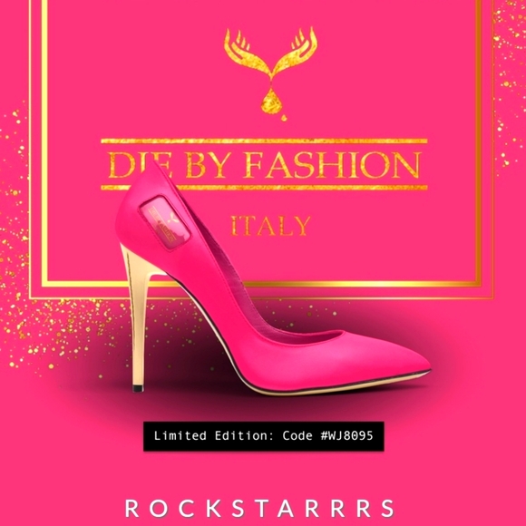 Die by Fashion's Rockstarrrs Size 10 Neon Pink High Cut Heel - Picture 1 of 7
